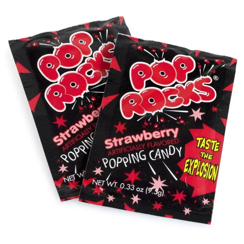 Pop Rocks Strawberry Popping Candy 24 Count