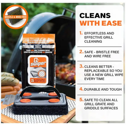 Proud Grill Q-Swiper BBQ Grill Cleaner