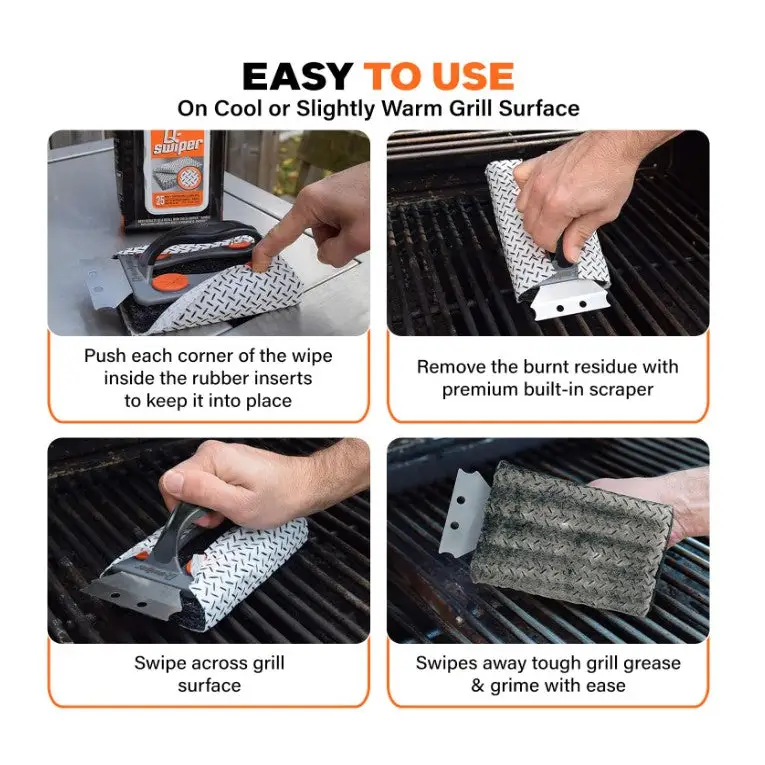 Proud Grill Q-Swiper BBQ Grill Cleaner