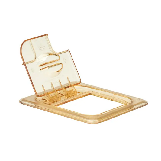 Sixth Pan Amber High Heat Flip with Notch for Tong or Spoon Microwavable