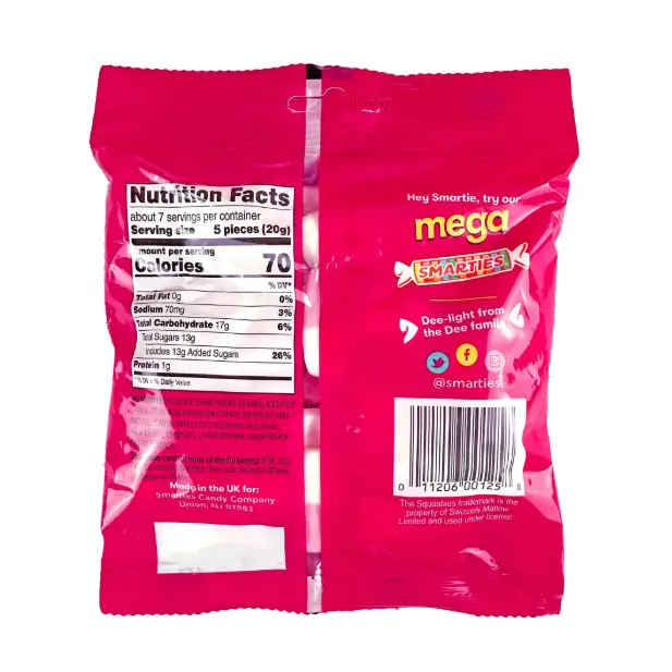 Smarties Squashies 5 oz. Bag - Sweets N Snacks