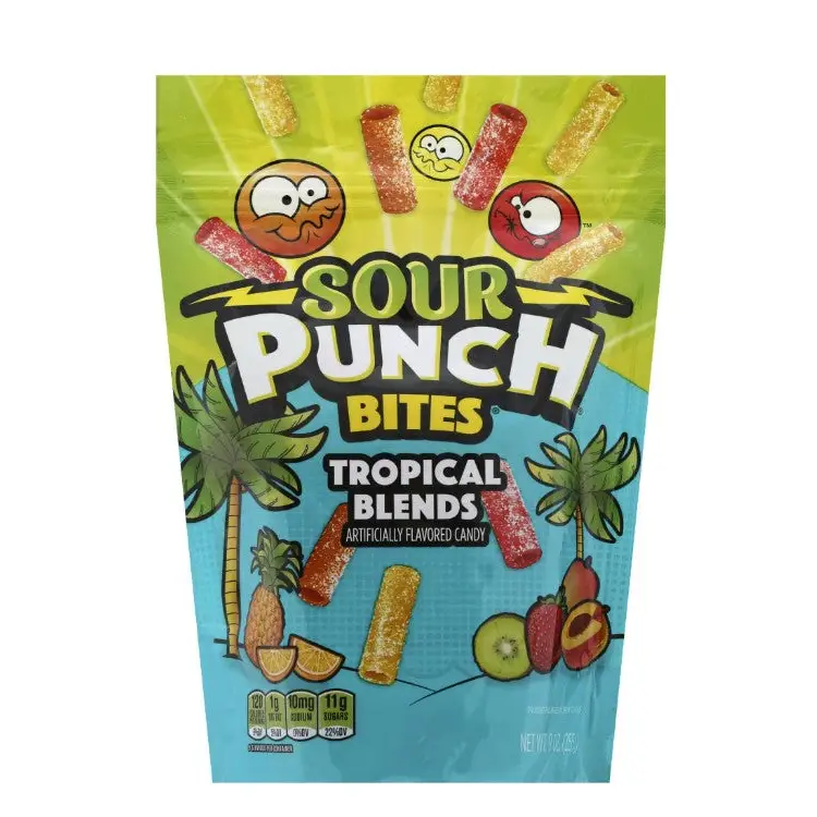 Sour Punch Bites Tropical Flavors 9 oz.