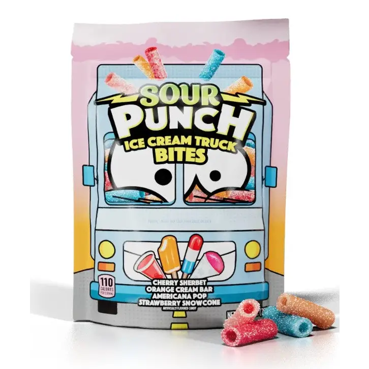 Sour Punch Ice Cream Truck Bites Assorted Flavors 9 oz.