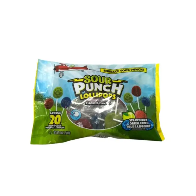 Sour Punch Lollipops Approx. 20 count bag