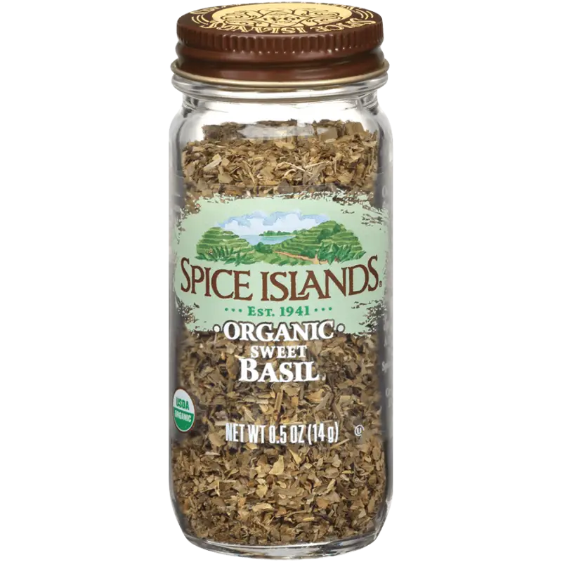 Spice Islands Organic Sweet Basil 0.5 oz. - Spices and Herbs