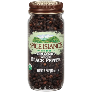 Spice Islands Organic Whole Pepper 2.2 oz. - Spices and Herbs