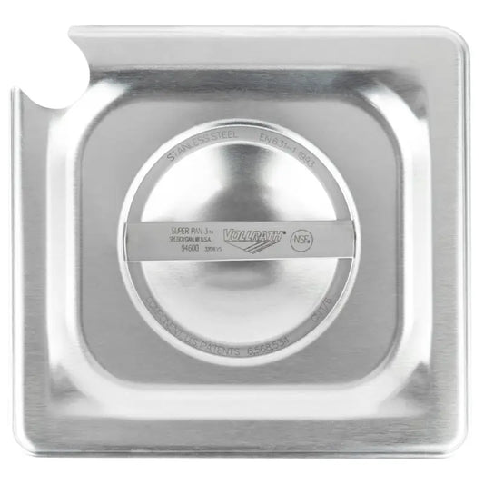 Stainless Steel 1/6th Hotel Pan Cover with Handle