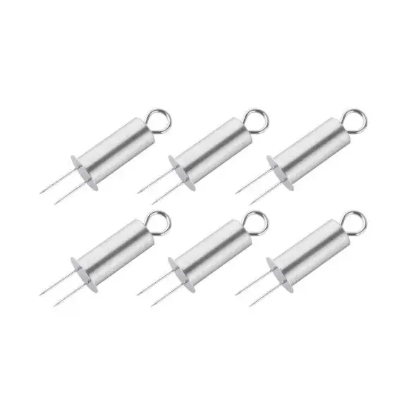 TableCraft Stainless Steel Corn Holders Set of 6