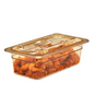 Third Pan Amber High Heat Flip Lid with Tong/Spoon Notch Microwaveable