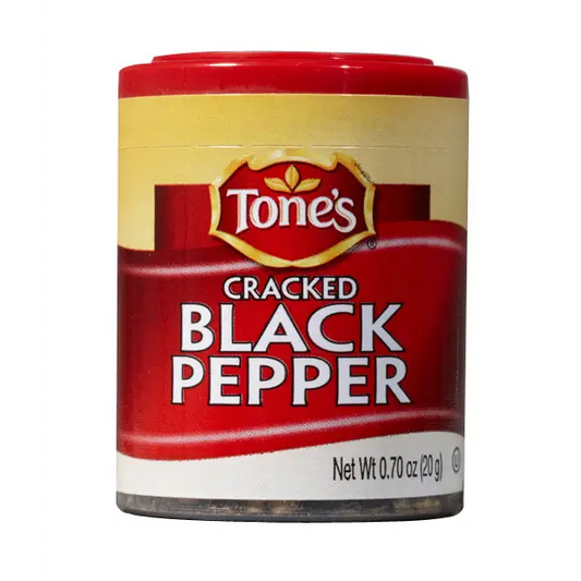 Tone’s Cracked Black Pepper (Pack of 6) - Spices and Herbs