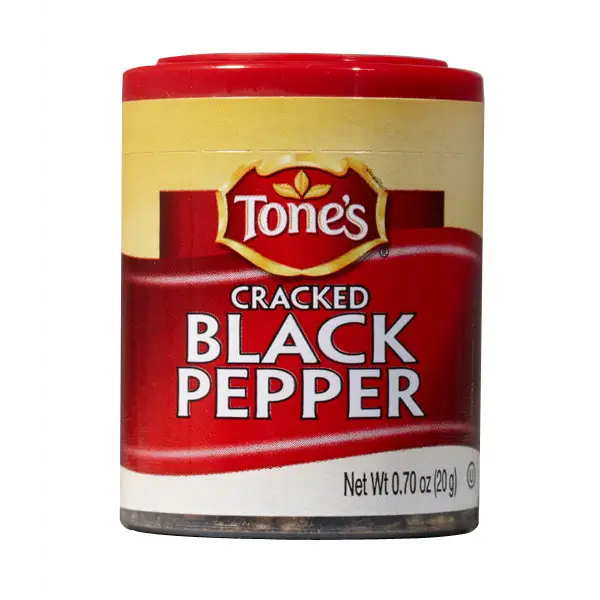 Tone’s Cracked Black Pepper (Pack of 6) - Spices and Herbs