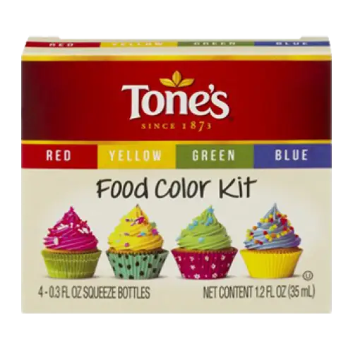 Tone's Food Color Kit (4 - 0.3 oz. bottles)