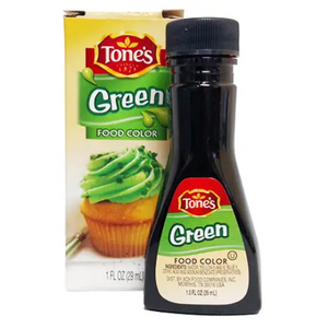 Tone's Green Food Color, 1 oz