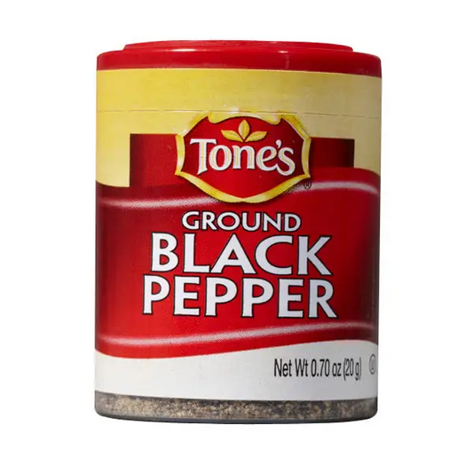 Tone’s Ground Black Pepper (Pack of 6) - Spices and Herbs