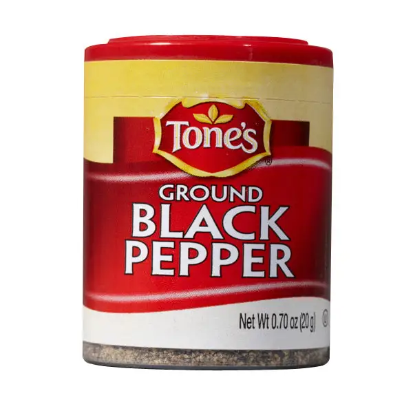 Tone’s Ground Black Pepper (Pack of 6) - Spices and Herbs