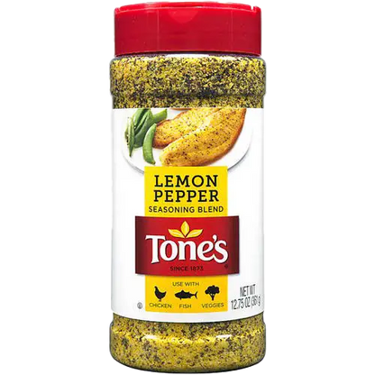 Tone’s Lemon Pepper Seasoning Blend 12.75 oz. - Spices and Herbs