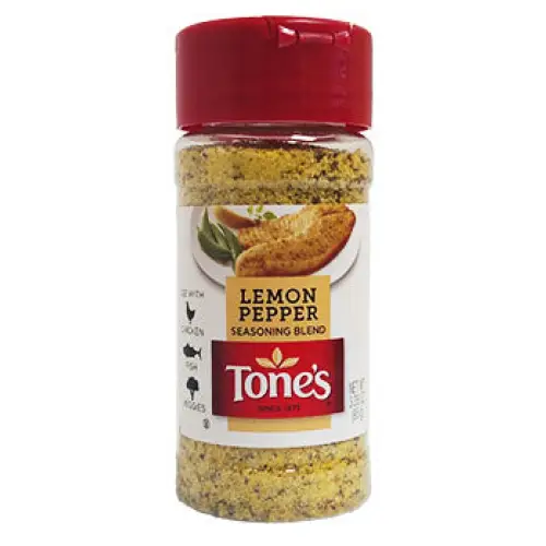 Tone's Lemon Pepper Seasoning Blend, 3.35 oz.