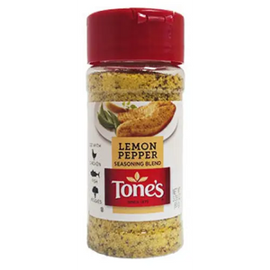 Tone's Lemon Pepper Seasoning Blend, 3.35 oz.