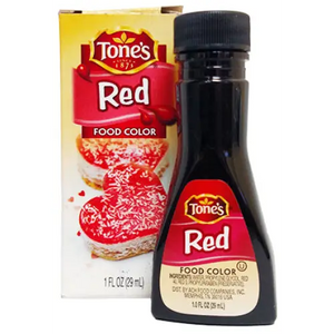 Tone's Red Food Color, 1 oz