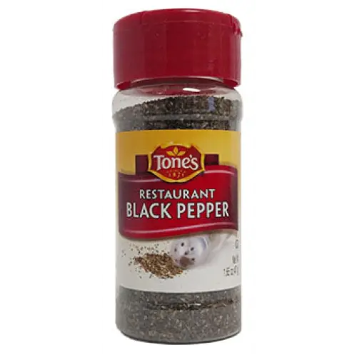 Tone's Restaurant Black Pepper 1.65 oz.