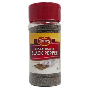 Tone's Restaurant Black Pepper 1.65 oz.