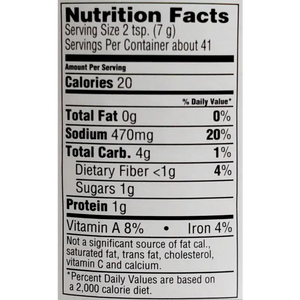 Nutritional Information