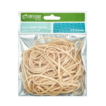 Top Flight Rubber Bands #32，Natural Color