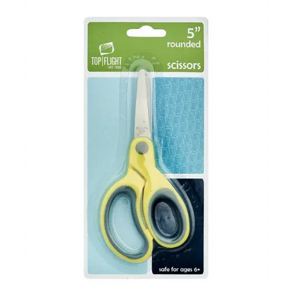 Top Flight School Scissors 5 inch Round Tip