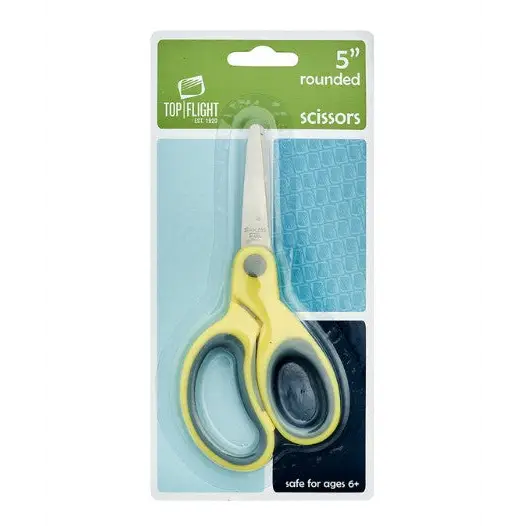Top Flight School Scissors 5 inch Round Tip