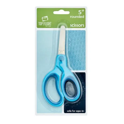Top Flight School Scissors 5 inch Round Tip