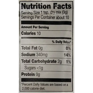 Nutritional Information