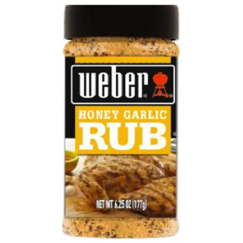 Weber Honey Garlic Rub 6.25 oz. - Spices and Herbs