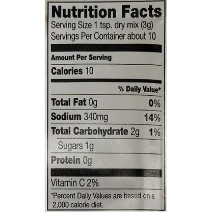 Nutritional Information