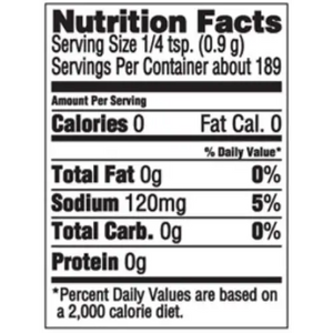 Nutritional Information