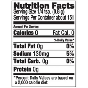 Nutritional Information