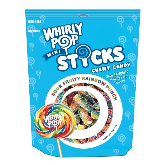 Whirly Pop Mini Sticks Gummies 7.5 oz. bag