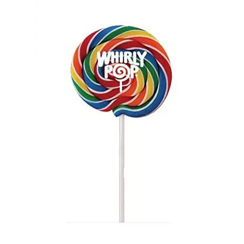 Whirly Pop Swirled Rainbow Colored Lollipop 3 oz. lollipop