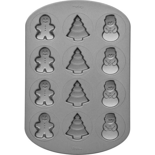 Wilton Christmas Cookie Pan 12 Cavity