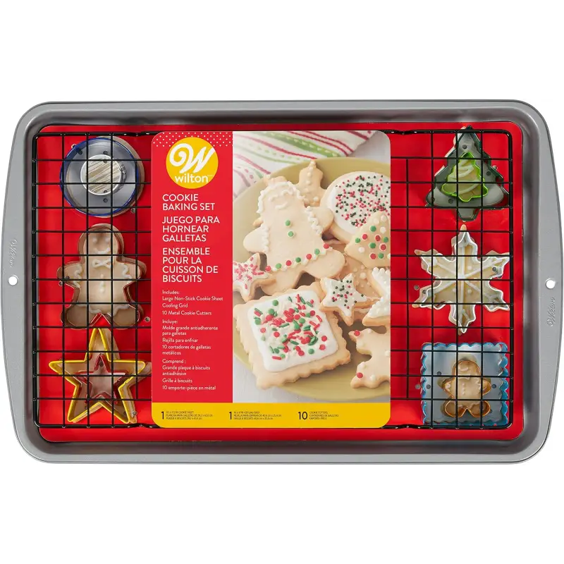 Wilton Happy Holidays Cookie Baking Set 12-Piece Set