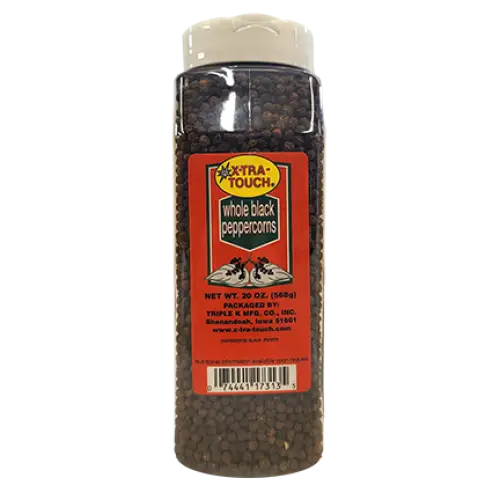 X-TRA TOUCH Whole Black Peppercorns 20 oz.