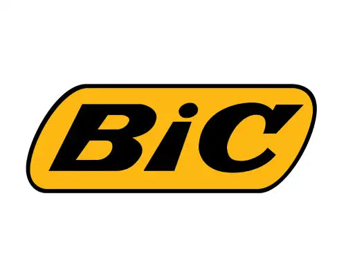 Yellow and black bic pen cap