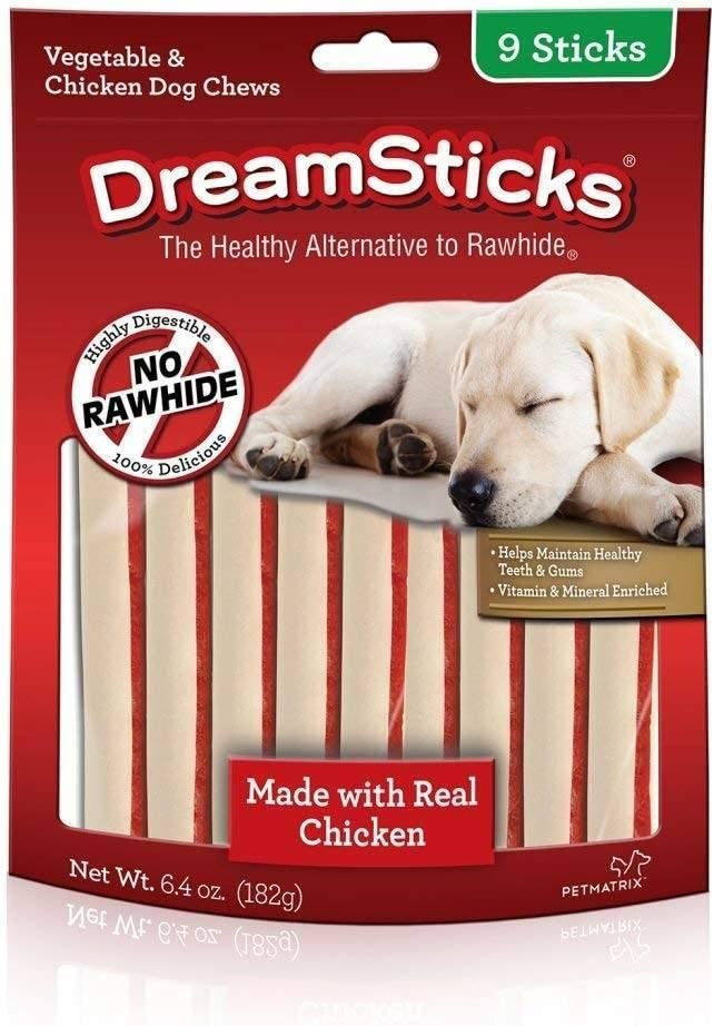 DreamBone DreamSticks, Chicken and Vegetable Flavor, 9 pack