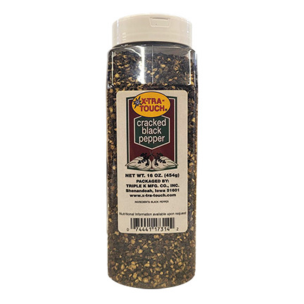 X-TRA TOUCH Cracked Black Pepper, 16 oz.