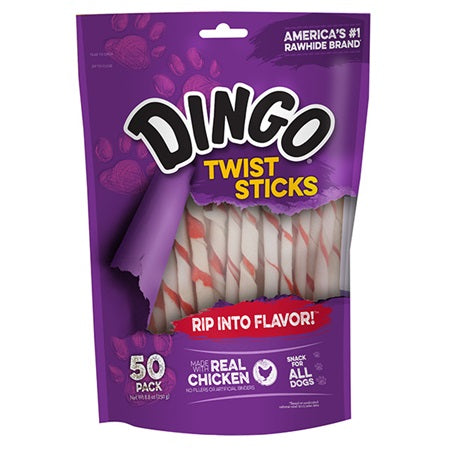 Dingo Twist Sticks, 50 count bag