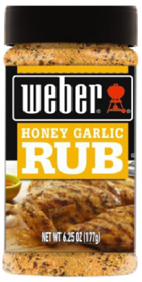 Weber Honey Garlic Rub, 6.25 oz.