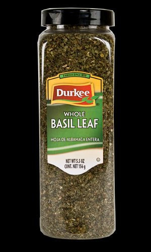 Durkee Whole Basil Leaves, 5.5 oz