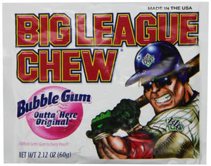 Original Big League Chew, 2.12 oz., Box of 12 bags