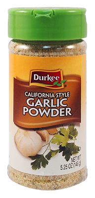 Durkee California Style Garlic Powder, 5.25 oz