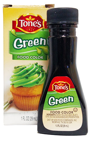 Tone's Green Food Color, 1 oz