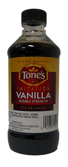 Tone's Imitation Vanilla, 8 oz.